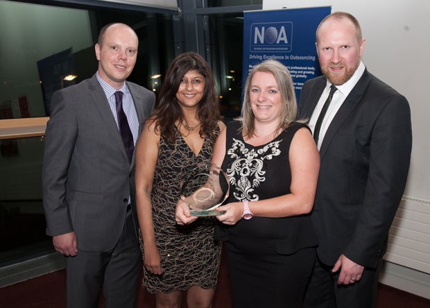 The NHS Blood and Transplant team - Tony Evans, Shraddha Parekh, Eileen Bays, Ryan Creighton (left to right)