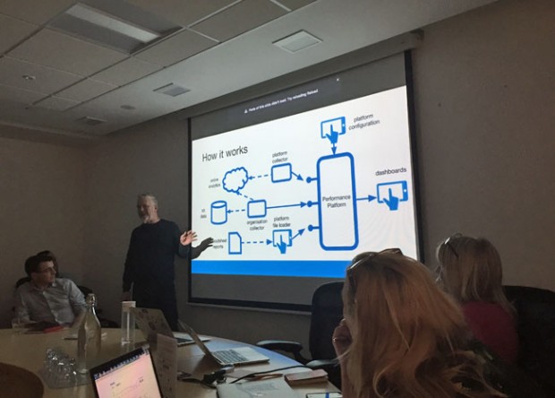 Urmy explaining how the Performance Platform works 