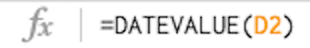 Date value function