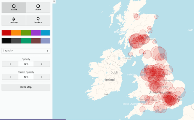 Mapsdata bubble feature