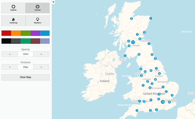 plot postcodes on a map Free Tools To Quickly Show Postcode Data On A Map Data In Government plot postcodes on a map