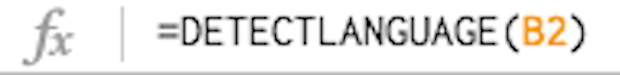 Input the formula in an adjacent cell to the URL