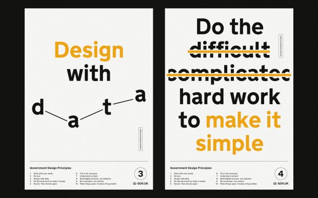 Government Design Principles 3 and 4: Design with data, and do the hard work to make it simple