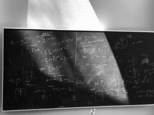 Chalkboard of equations